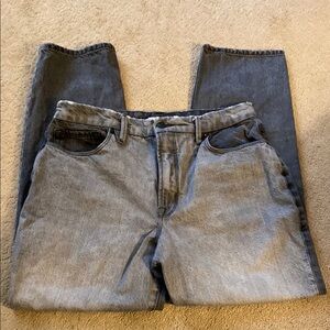 GOOD AMERICAN GOOD VINTAGE TWO TONE JEANS SIZE 10/30